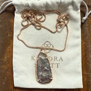 Kendra Scott Gray Pendant Necklace